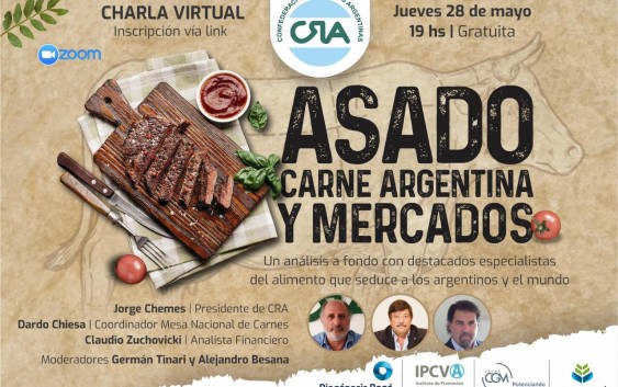 Charla Virtual: asado. carne argentina y mercados