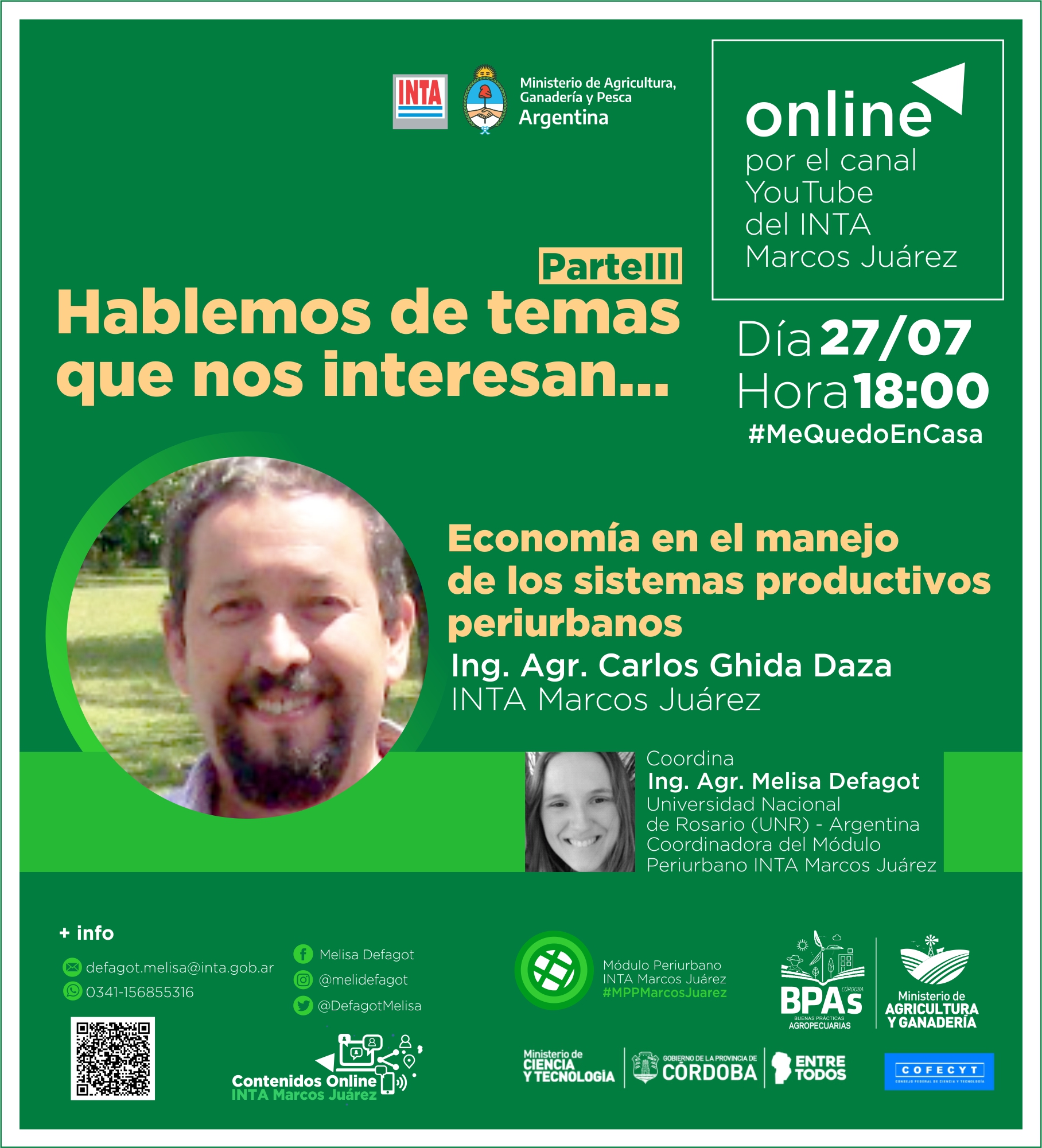 Economía en el manejo de los sistemas productivos periurbanos