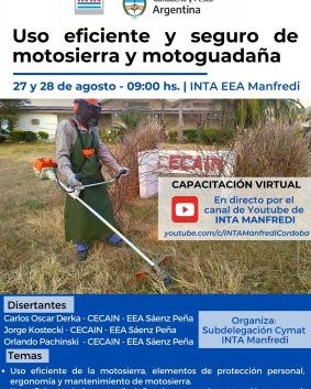 1° Capacitación sobre Uso eficiente y seguro de Motosierra y Motoguadaña