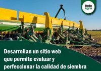 Desarrollan un sitio web que permite evaluar y perfeccionar la calidad de siembra