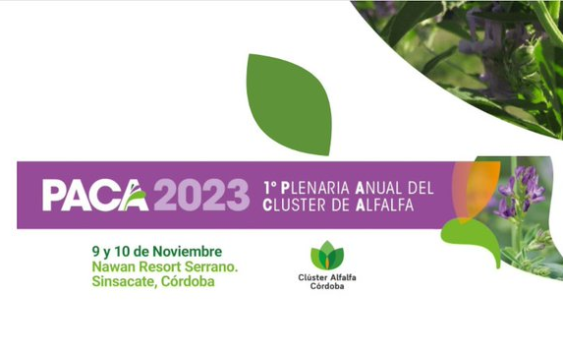 El Clúster de Alfalfa Córdoba realizará su Primera Plenaria Anual, los días 9 y 10 de noviembre.