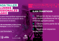 Jornada de Mujeres Profesionales del Agro, el 16 de noviembre en el Palacio Ferreyra