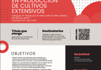 Para Profesionales del Agro: Inscripciones para la Especialización en Cultivos Extensivos