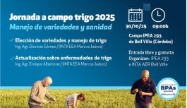 JORNADA A CAMPO TRIGO 2025 – MANEJO DE VARIEDADES Y SANIDAD JORNADA A CAMPO TRIGO 2025 – MANEJO DE VARIEDADES Y SANIDAD