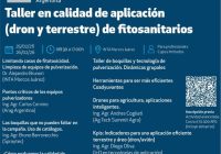 TALLER EN CALIDAD DE APLICACIÓN (DRON Y TERRESTRE) DE FITOSANITARIOS