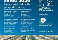 Trigo: jornada de actualización para profesionales – Virtual – 23 de abril de 2026
