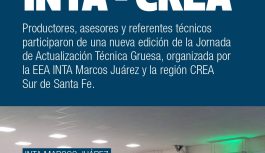 INTA y CREA analizaron los desafíos de la nueva campaña gruesa INTA y CREA analizaron los desafíos de la nueva campaña gruesa