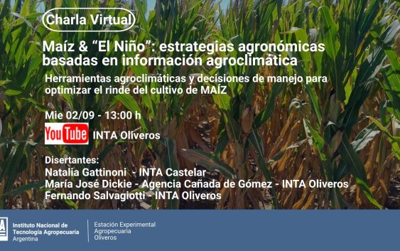 Charla Virtual – Maíz & El Niño: estrategias agronómicas basadas en información agroclimática